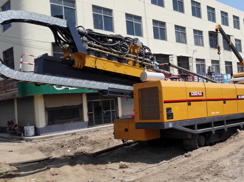 首台徐工(gong)XZ286PLUS水平定向鑽機(jī)初戰告捷